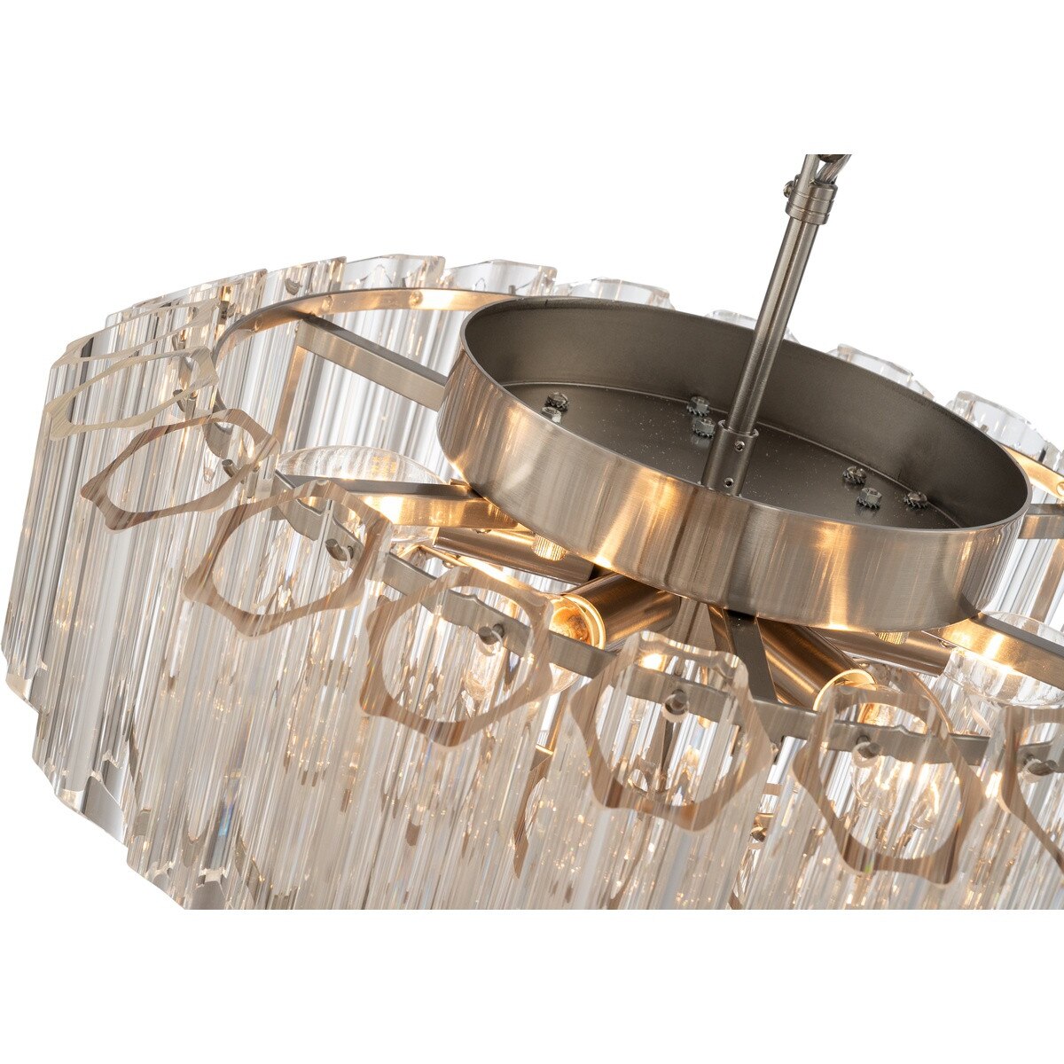 Calista Large 7 Light 3 Tier Chandelier Brushed Nickel - 1001637