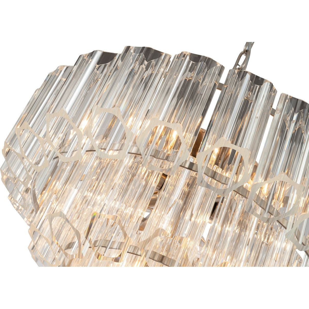 Calista Large 7 Light 3 Tier Chandelier Brushed Nickel - 1001637