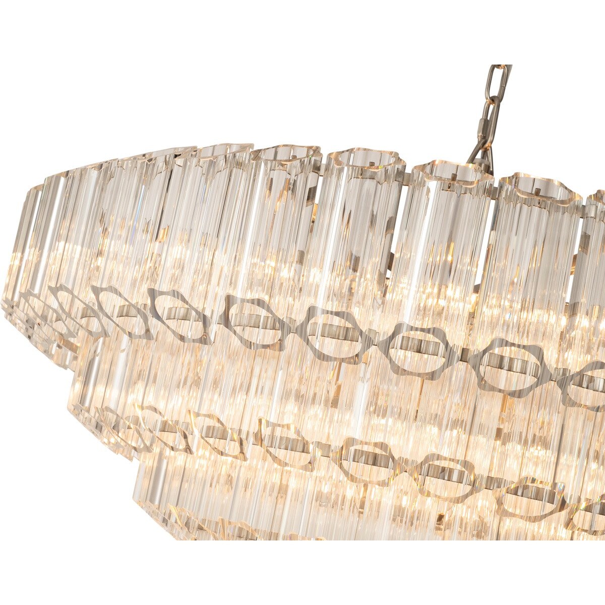 Calista Extra Large 12 Light 4 Tier Chandelier Brushed Nickel - 1001638