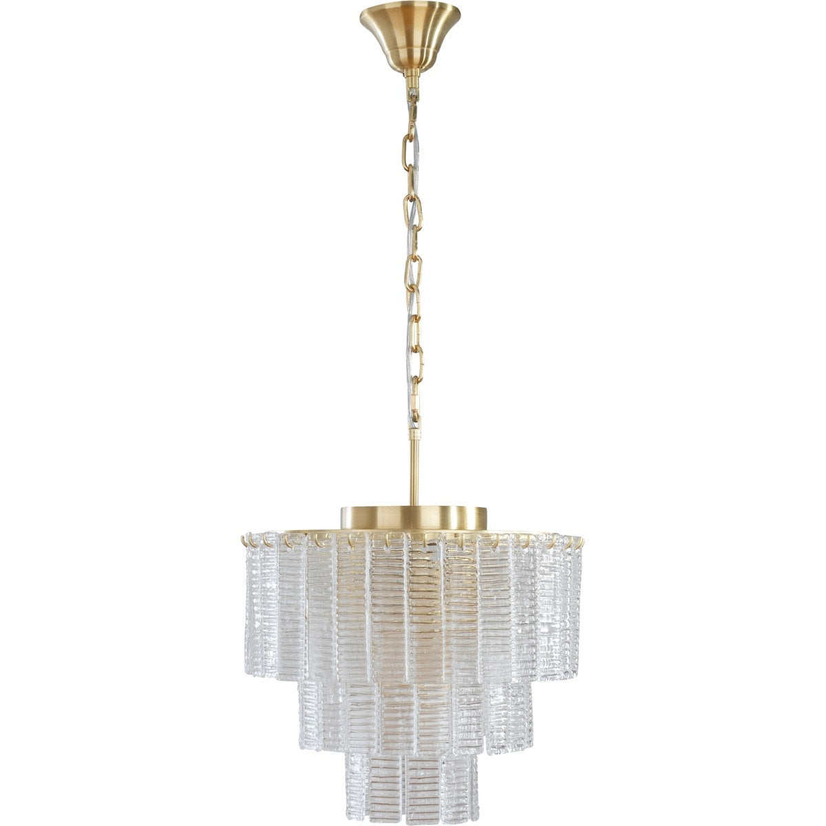 Alara Small 5 Light 3 Tier Chandelier Satin Brass - 1001639