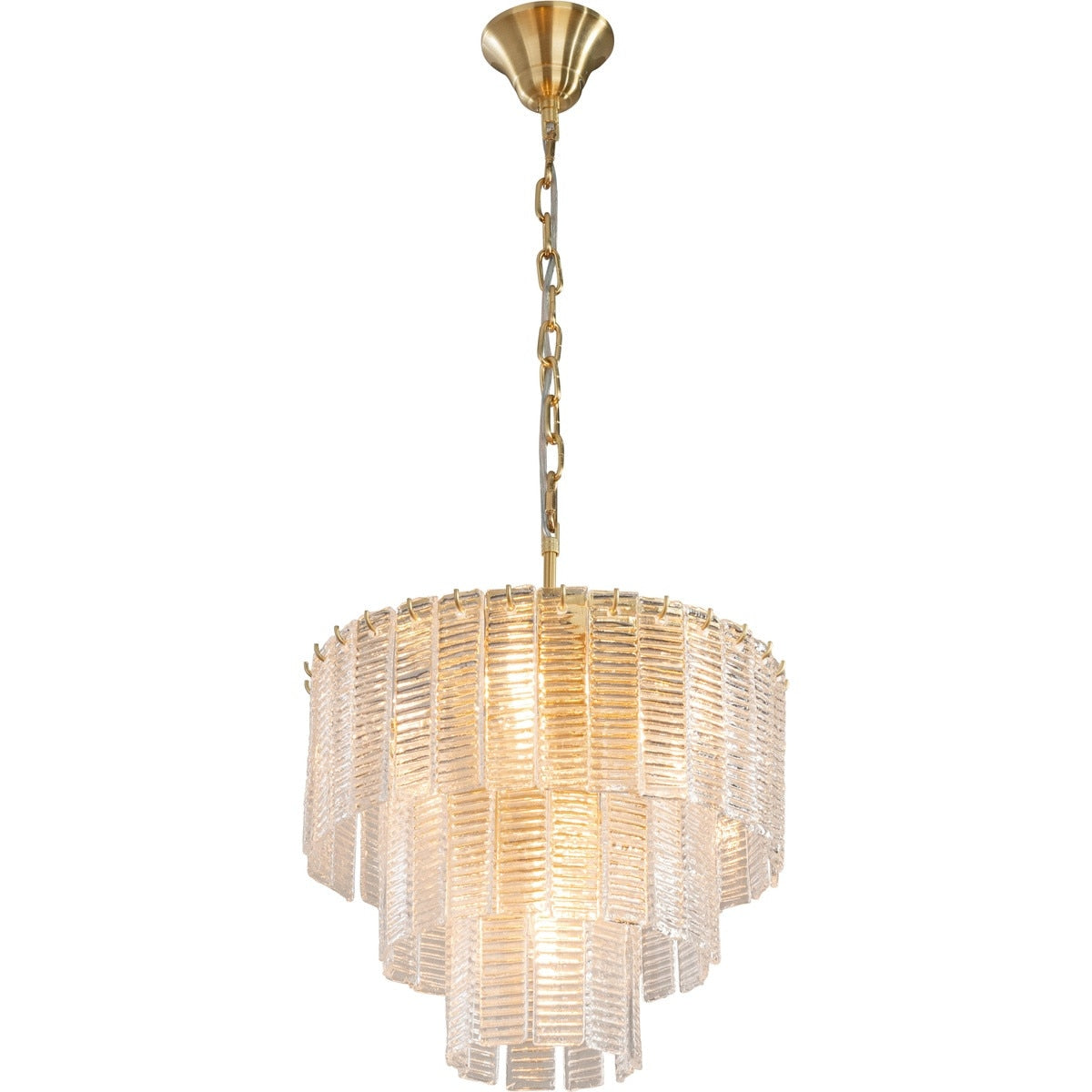 Alara Small 5 Light 3 Tier Chandelier Satin Brass - 1001639
