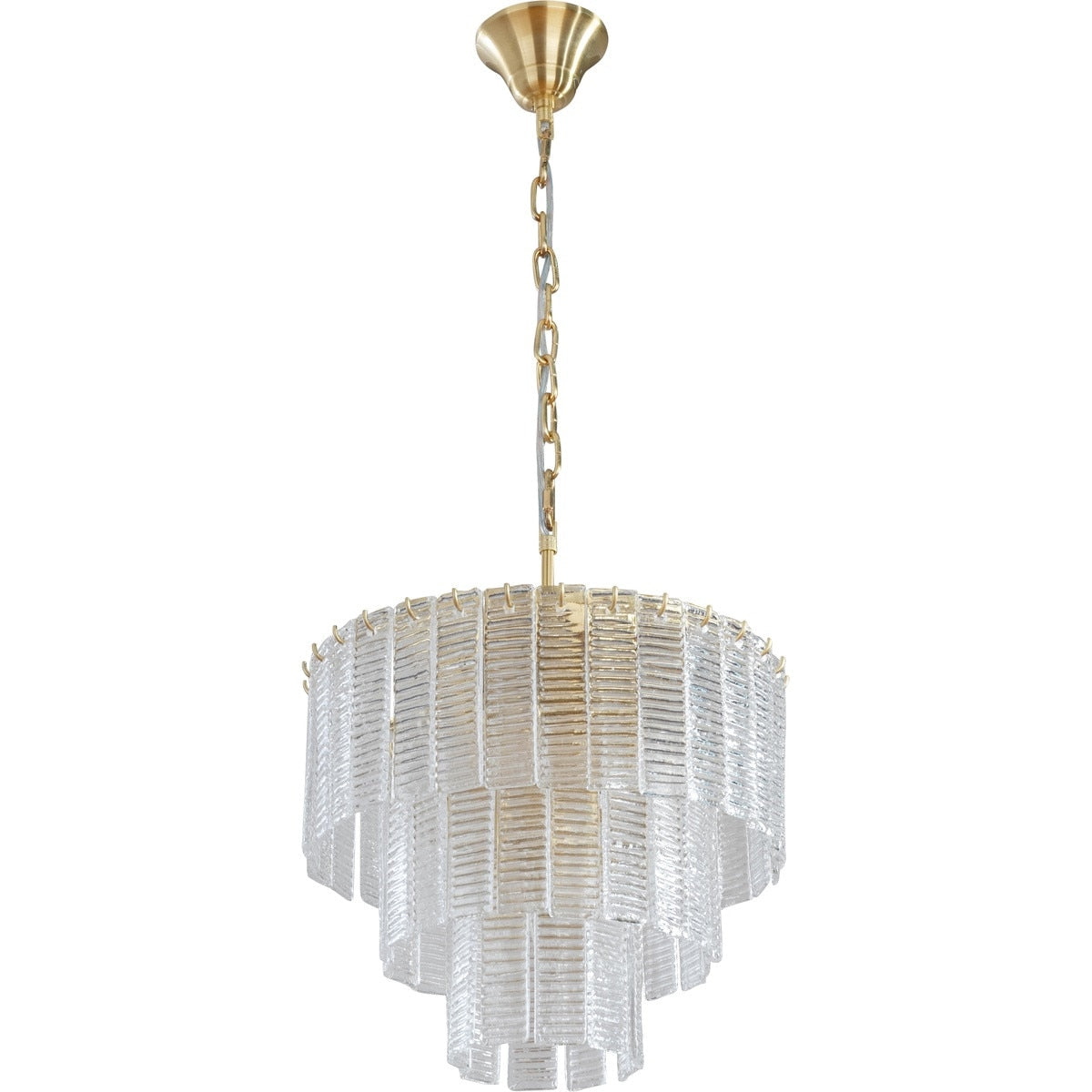 Alara Small 5 Light 3 Tier Chandelier Satin Brass - 1001639