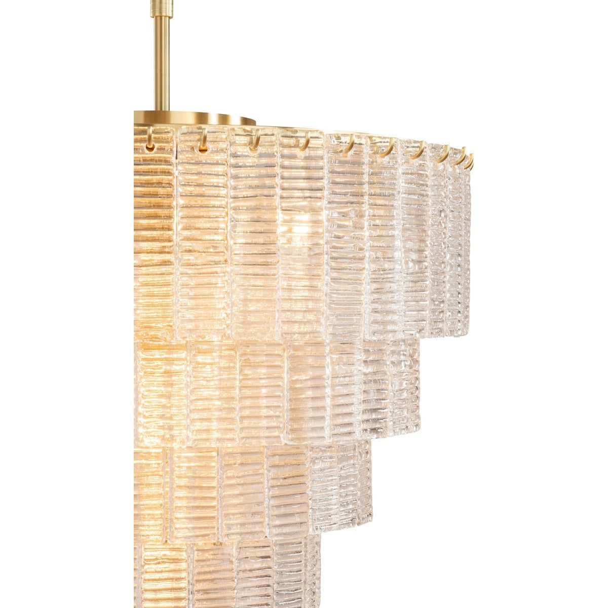 Alara Medium 9 Light 5 Tier Chandelier Satin Brass - 1001640