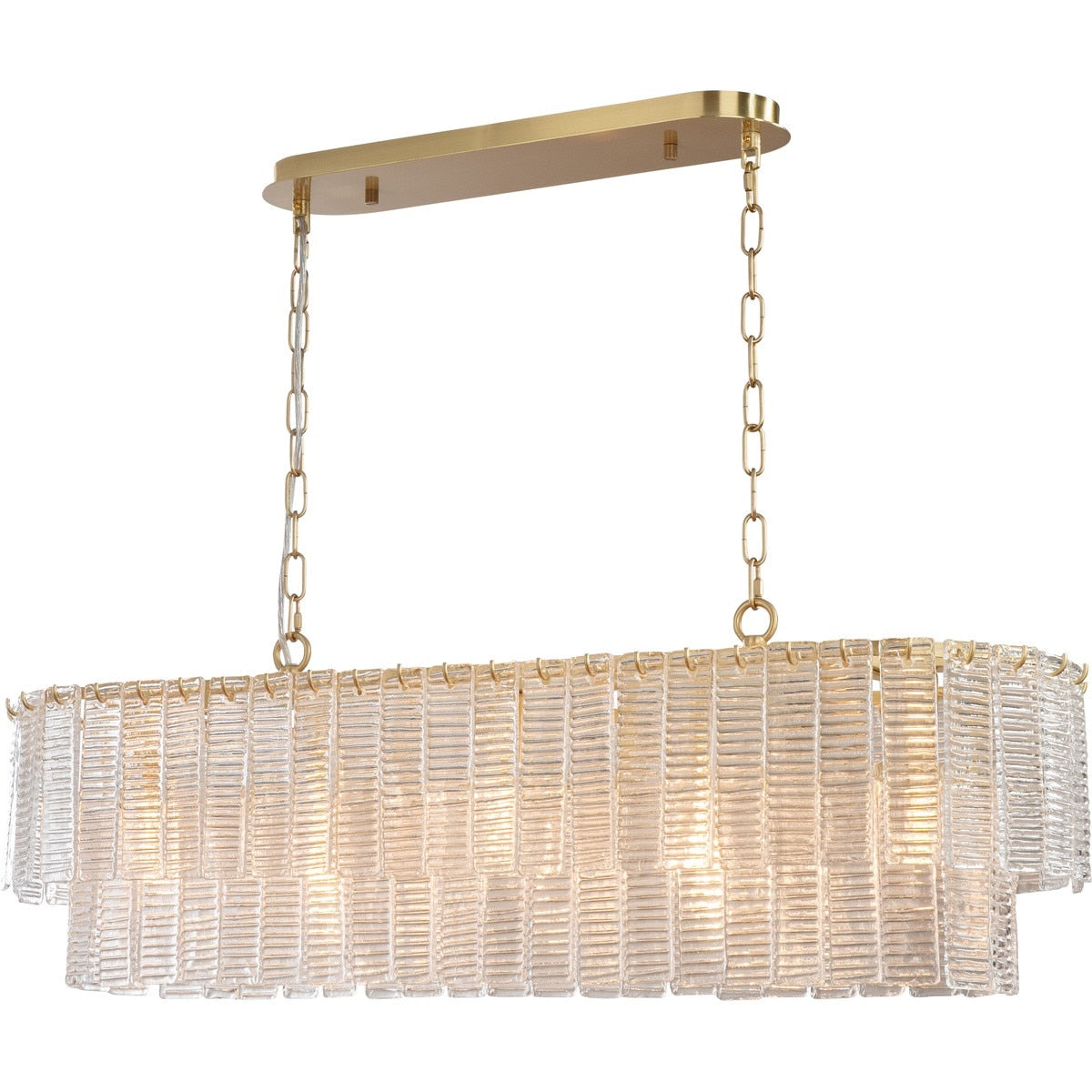 Alara 5 Light Bench Chandelier Satin Brass - 1001641