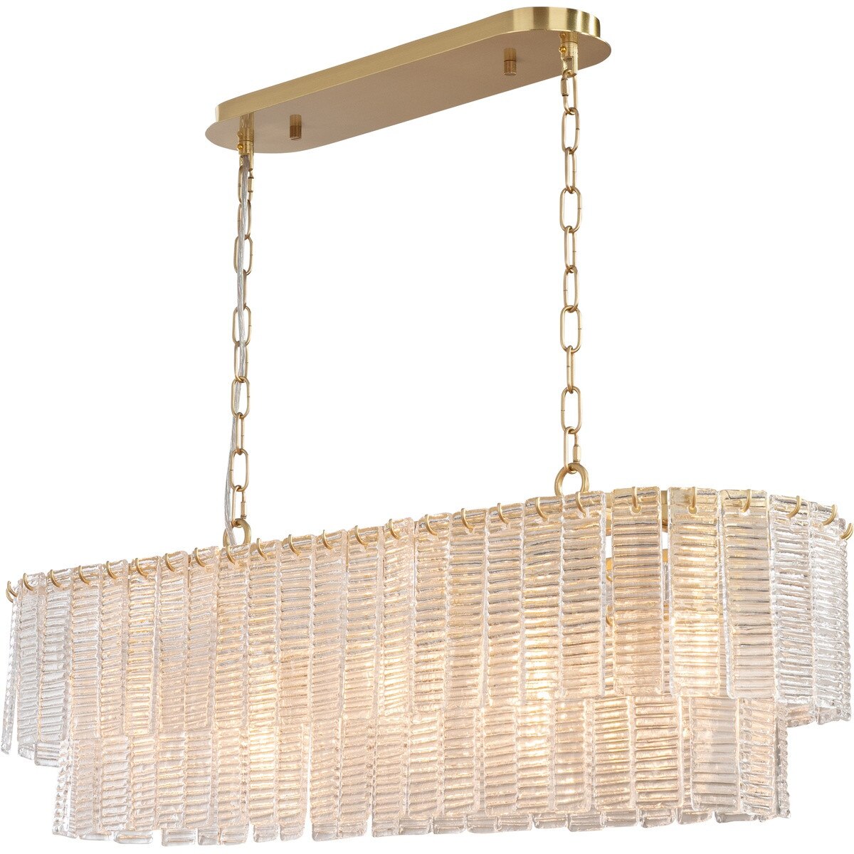 Alara 5 Light Bench Chandelier Satin Brass - 1001641