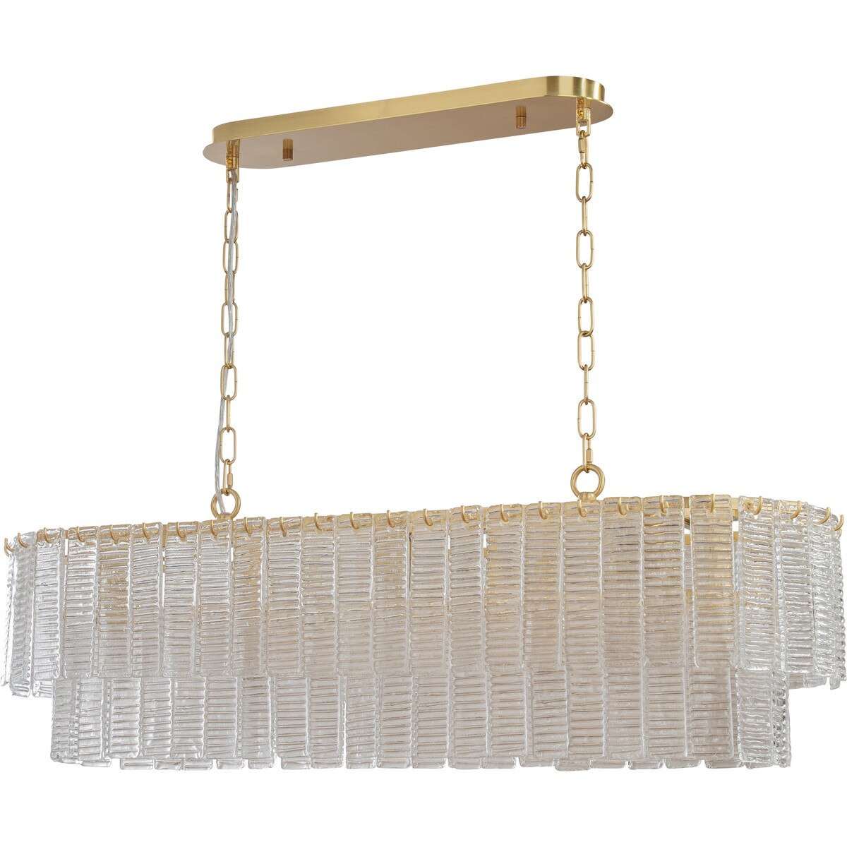 Alara 5 Light Bench Chandelier Satin Brass - 1001641