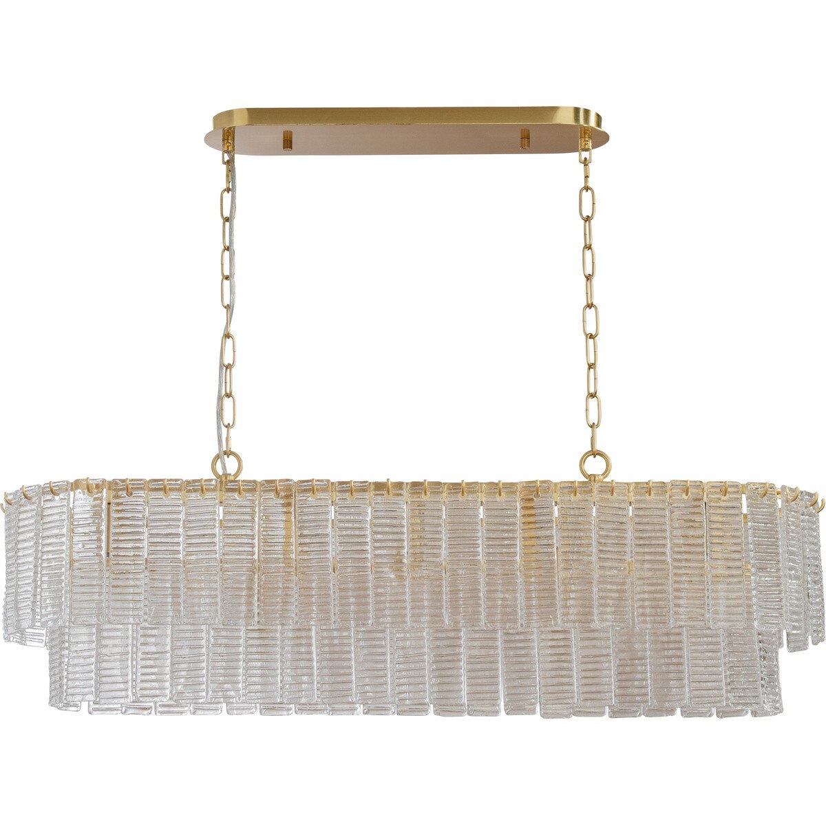 Alara 5 Light Bench Chandelier Satin Brass - 1001641