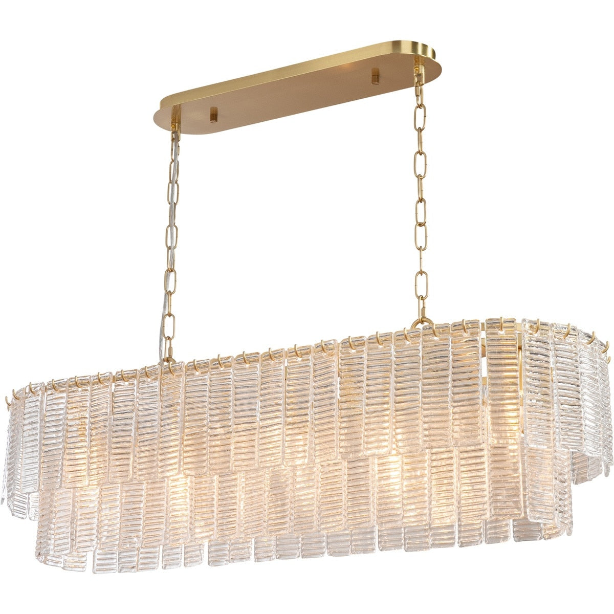 Alara 5 Light Bench Chandelier Satin Brass - 1001641
