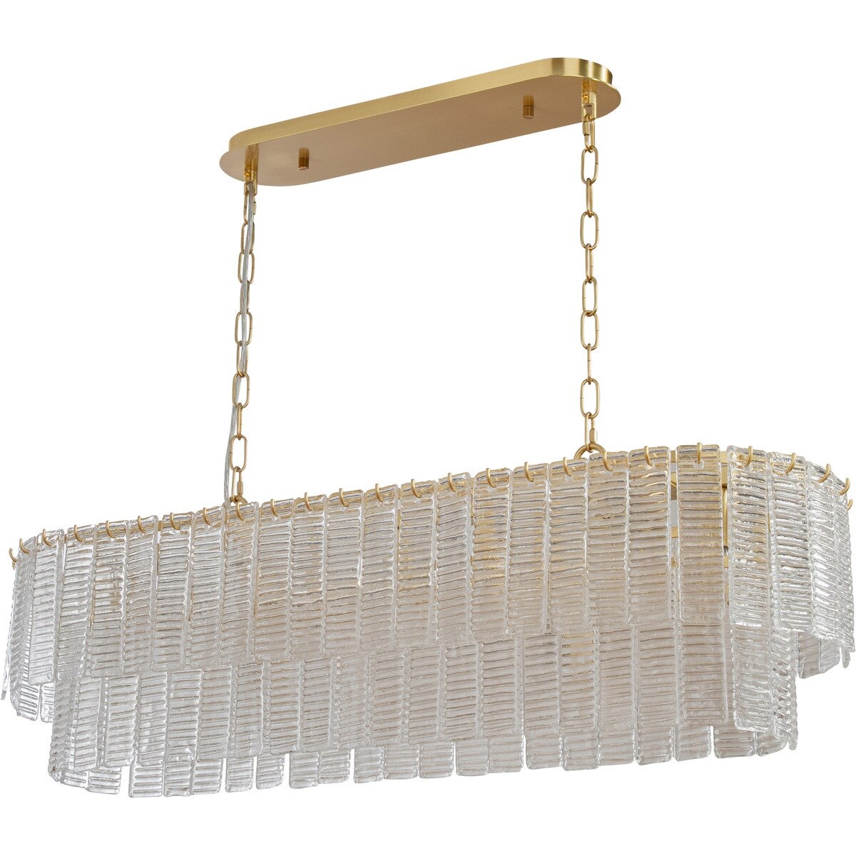 Alara 5 Light Bench Chandelier Satin Brass - 1001641