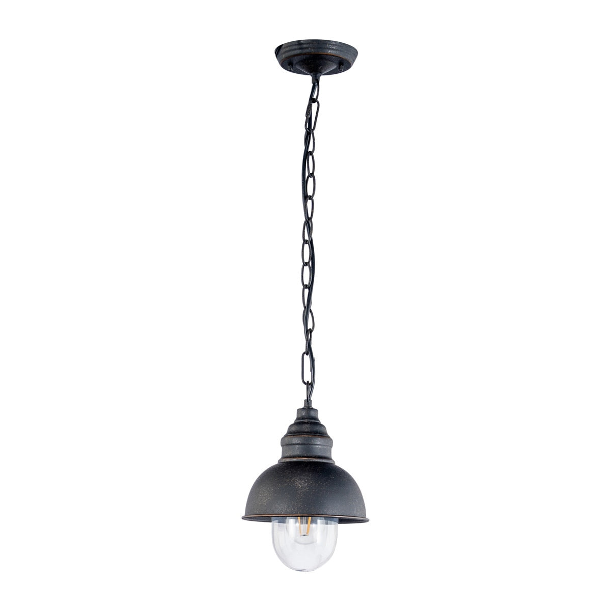 Parkway Small Interior Chain Pendant Light Antique Bronze & Clear - 1001667