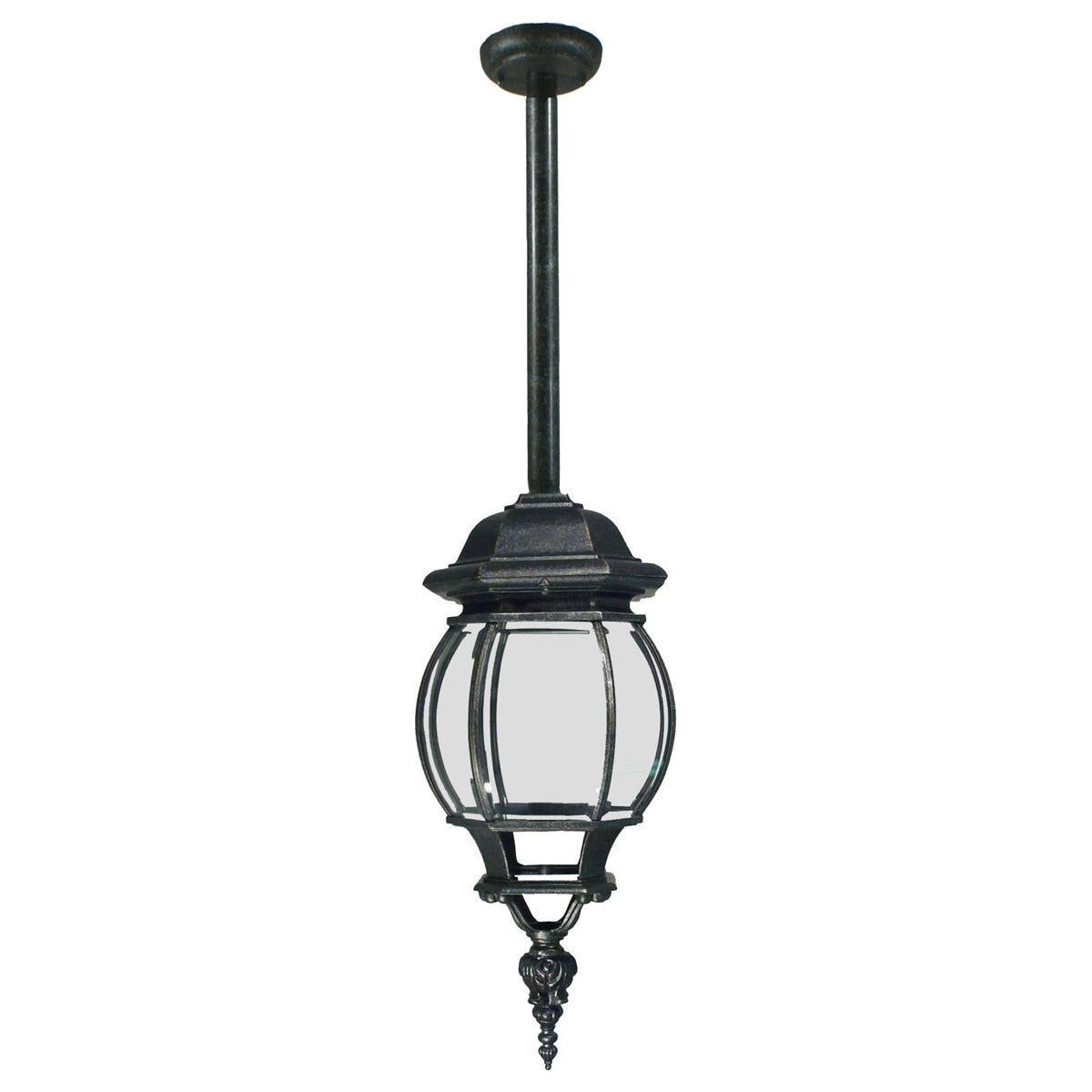 Flinders Large Outdoor Rod Pendant Antique Black IP44 - 1001679
