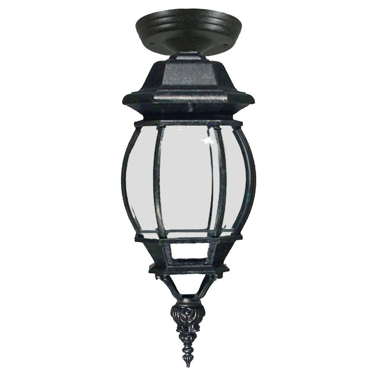 Flinders Small Under Eave Light Antique Black IP44 - 1001689
