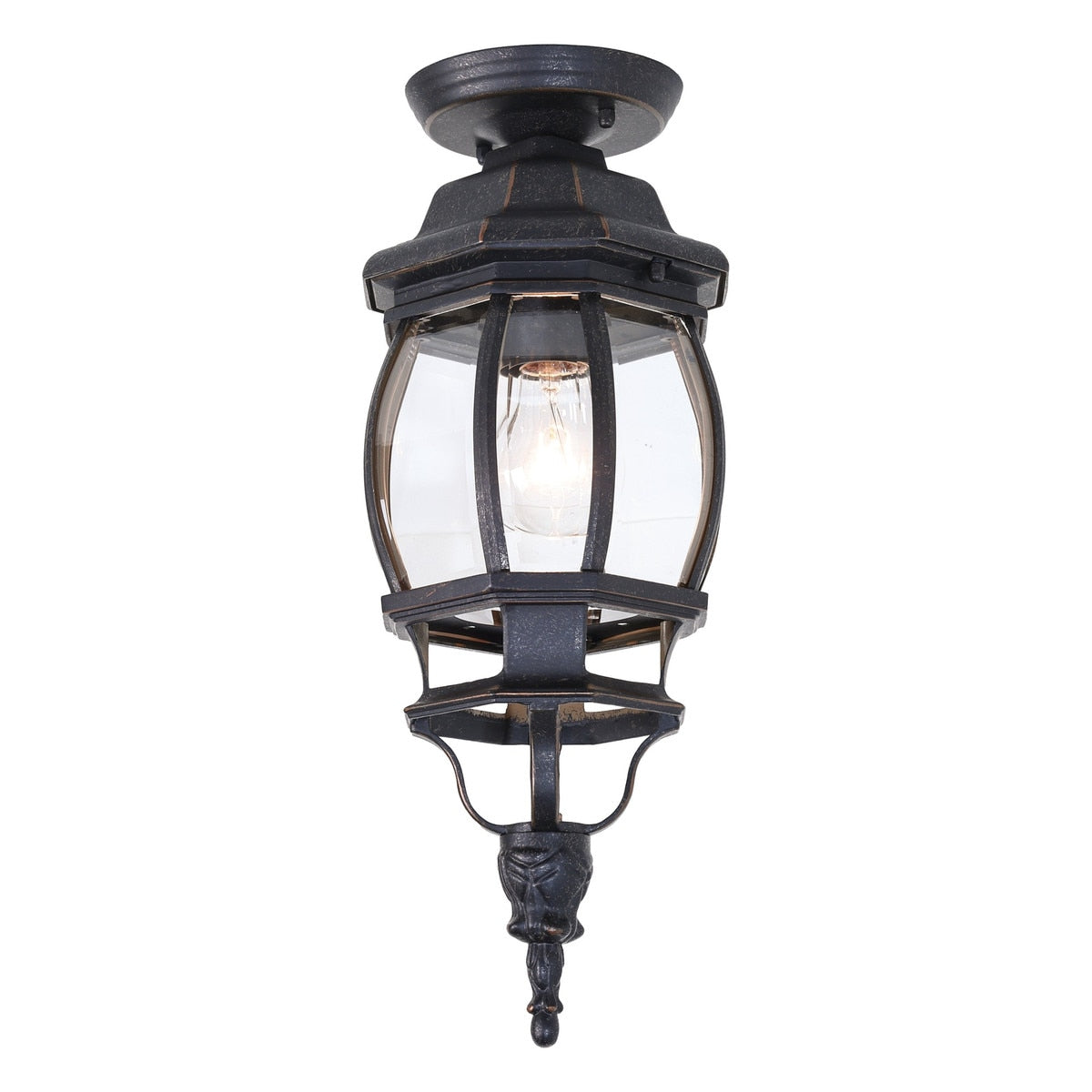 Flinders Small Under Eave Light Antique Bronze IP44 - 1001690