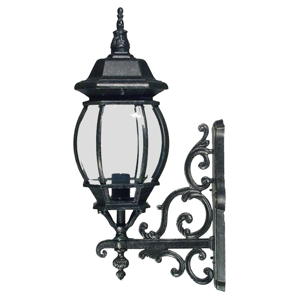 Flinders Small Outdoor Wall Light Antique Black IP44 - 1001695