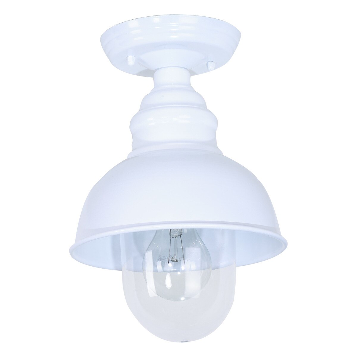 Parkway Small Under Eave Outdoor Close to Ceiling Light White & Clear - 1001708