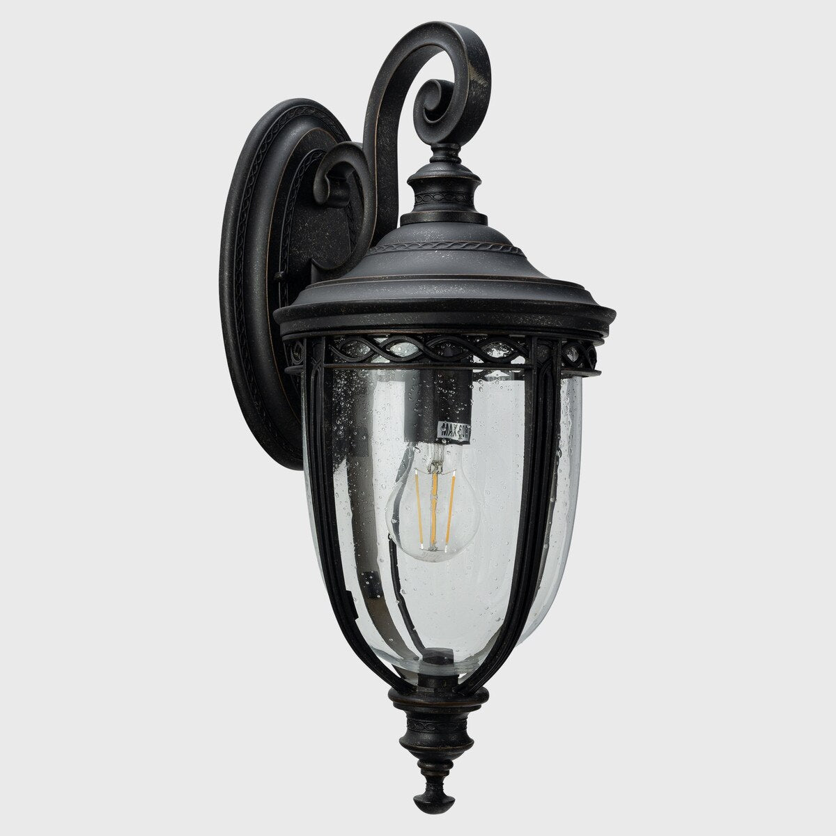 Keppel Medium Outdoor Wall Light Antique Bronze & Clear - 1001710