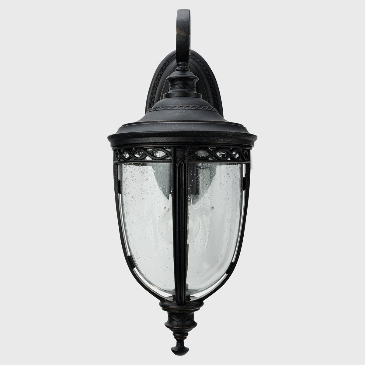 Keppel Medium Outdoor Wall Light Antique Bronze & Clear - 1001710