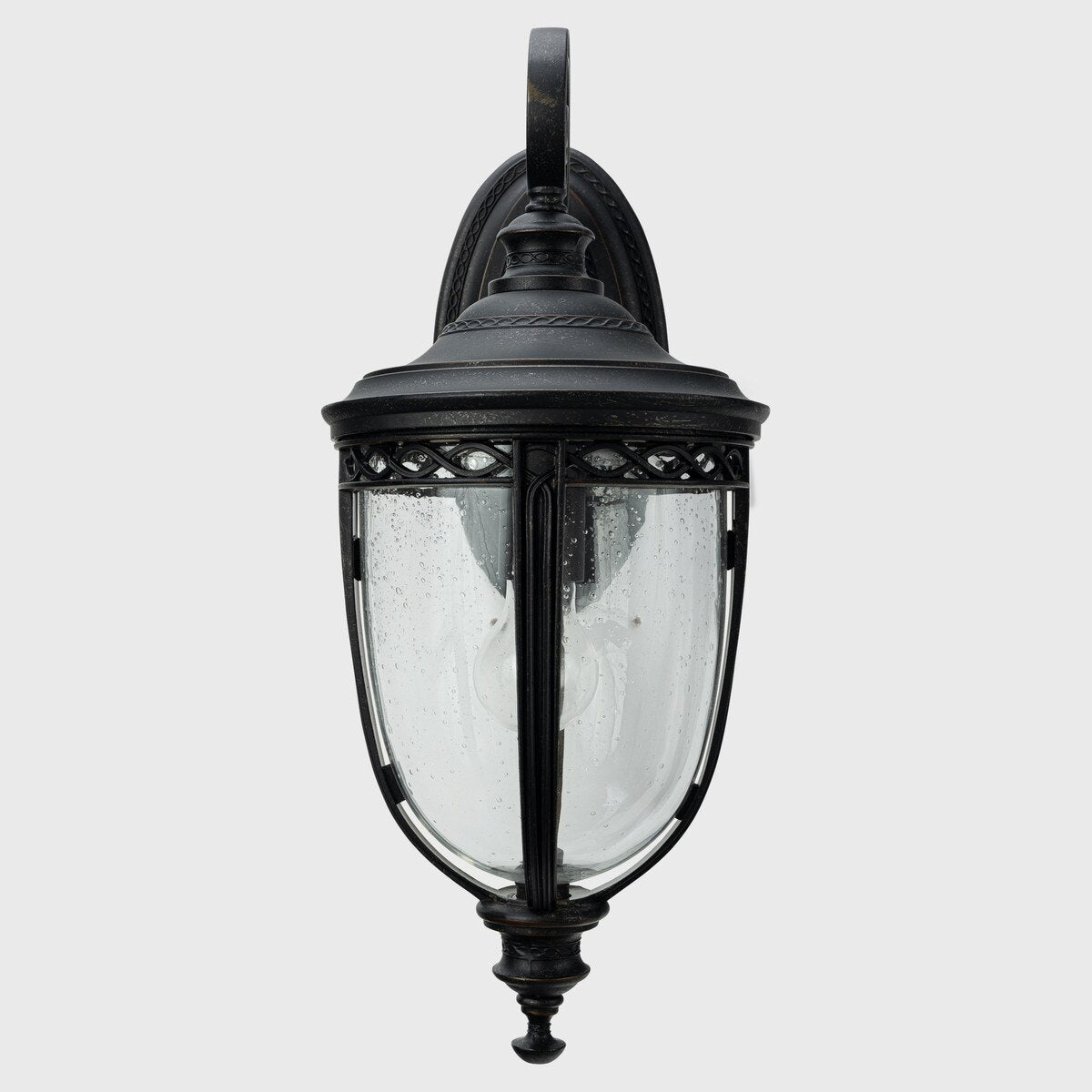Keppel Medium Outdoor Wall Light Antique Bronze & Clear - 1001710