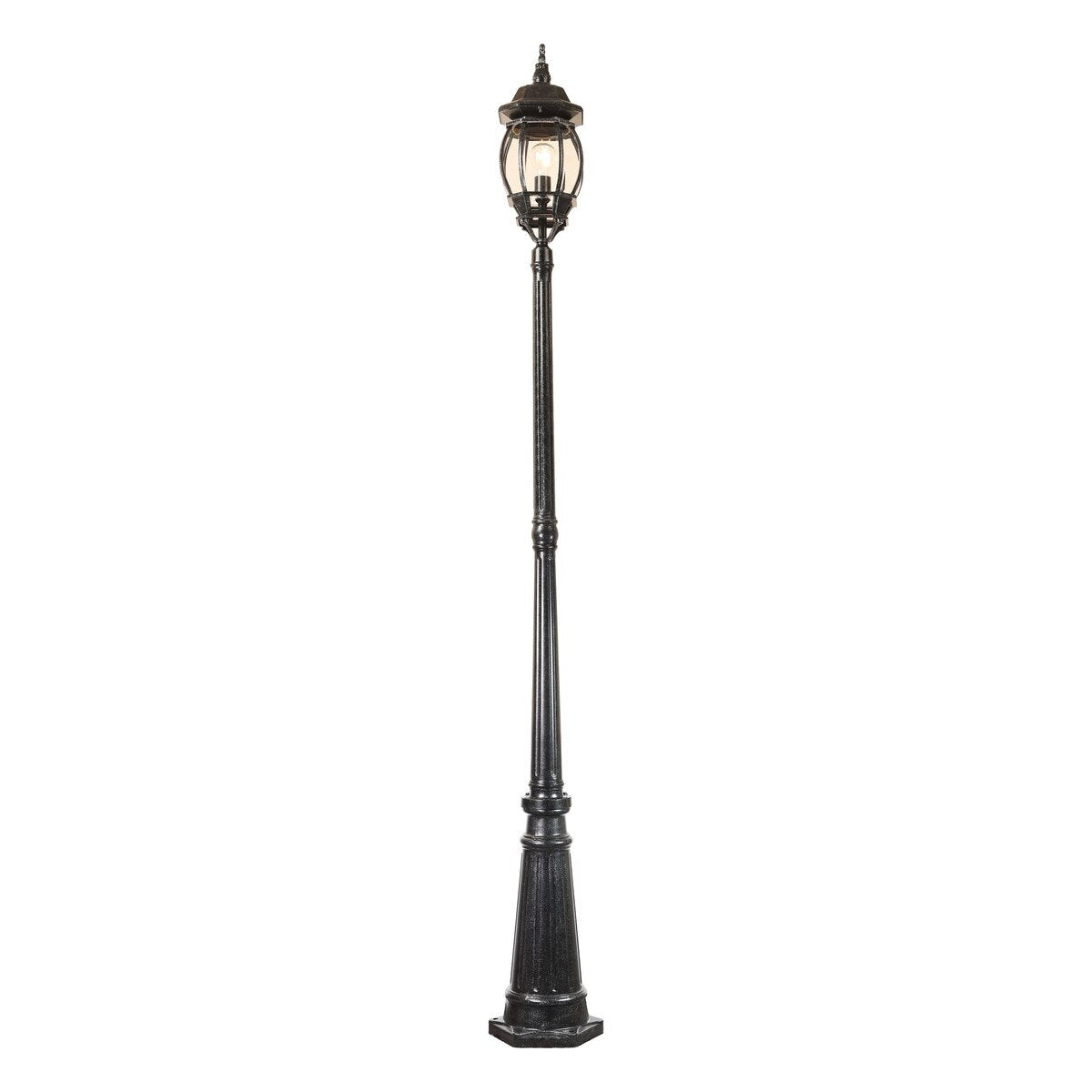 Flinders Medium Post Top on Three Piece Antique Black & Clear - 1001739