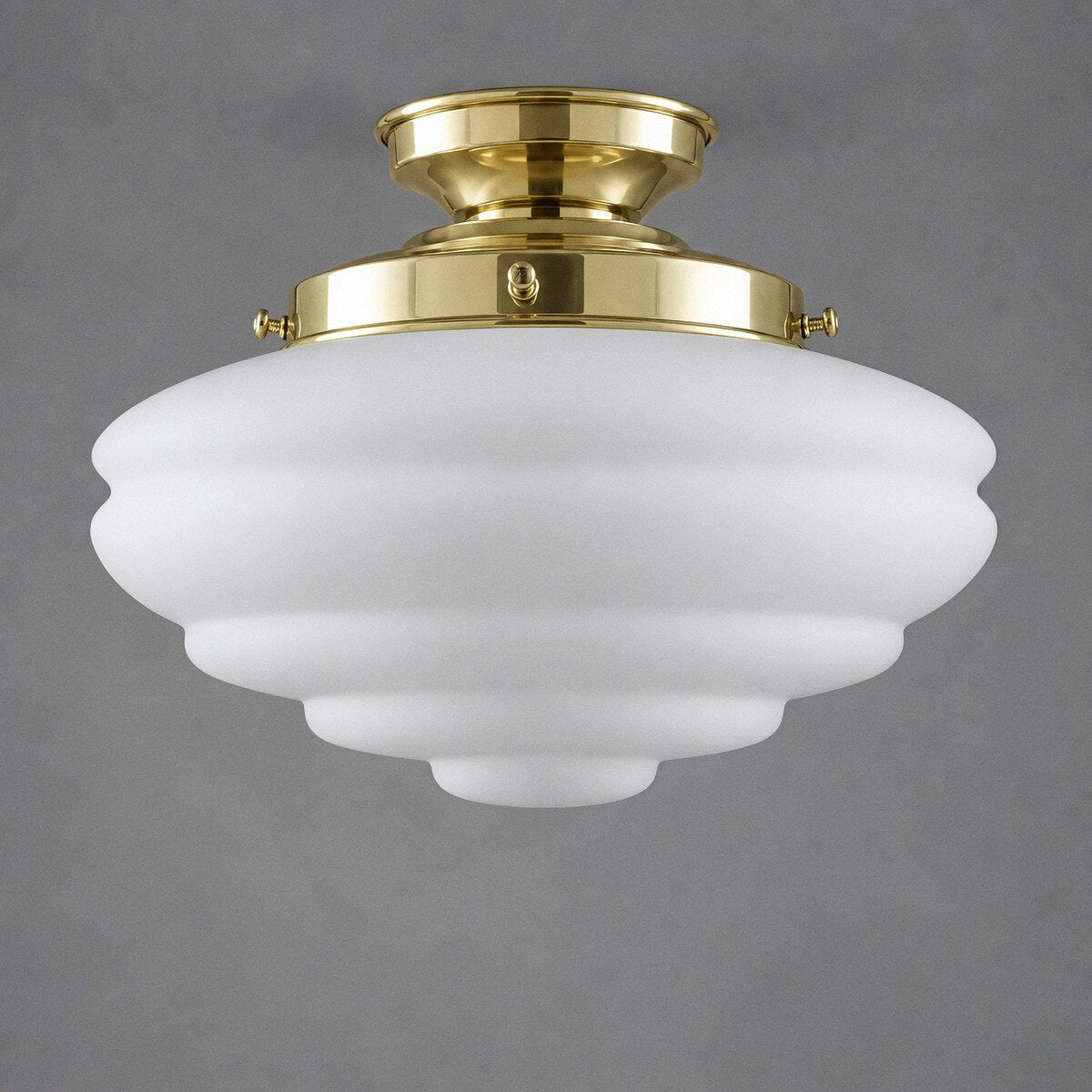 DIY Batten Fix Brass With Chateau Opal Matt Glass - 3000065