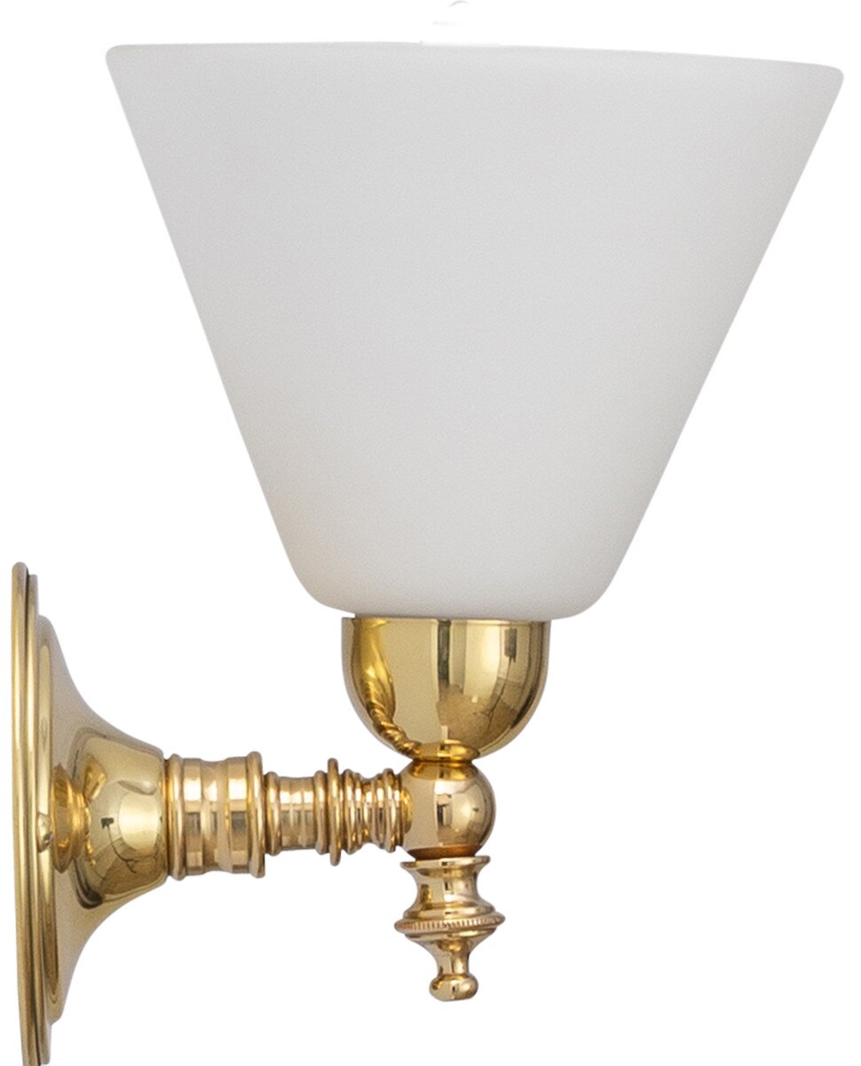 Koscina Wall Light Brass With Cono Opal Glass - 3000154