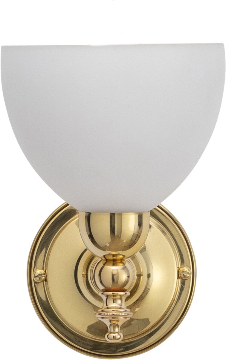 Koscina Wall Light Brass With Decatron Opal Glass - 3000155