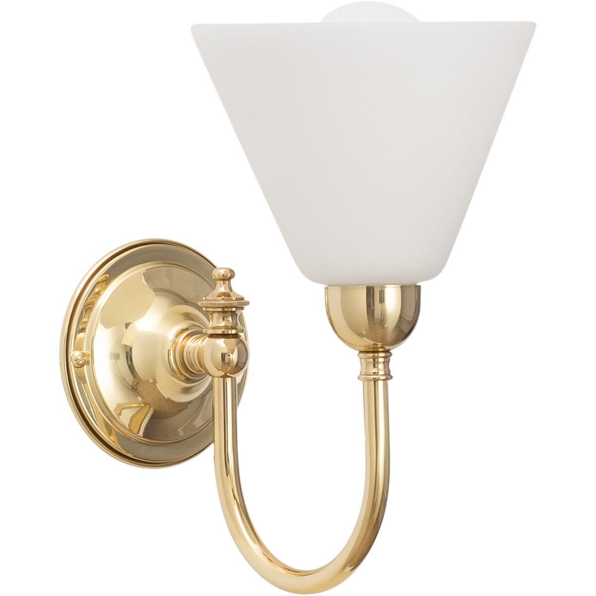 Loxton Wall Light Brass With Cono Opal Glass - 3000175