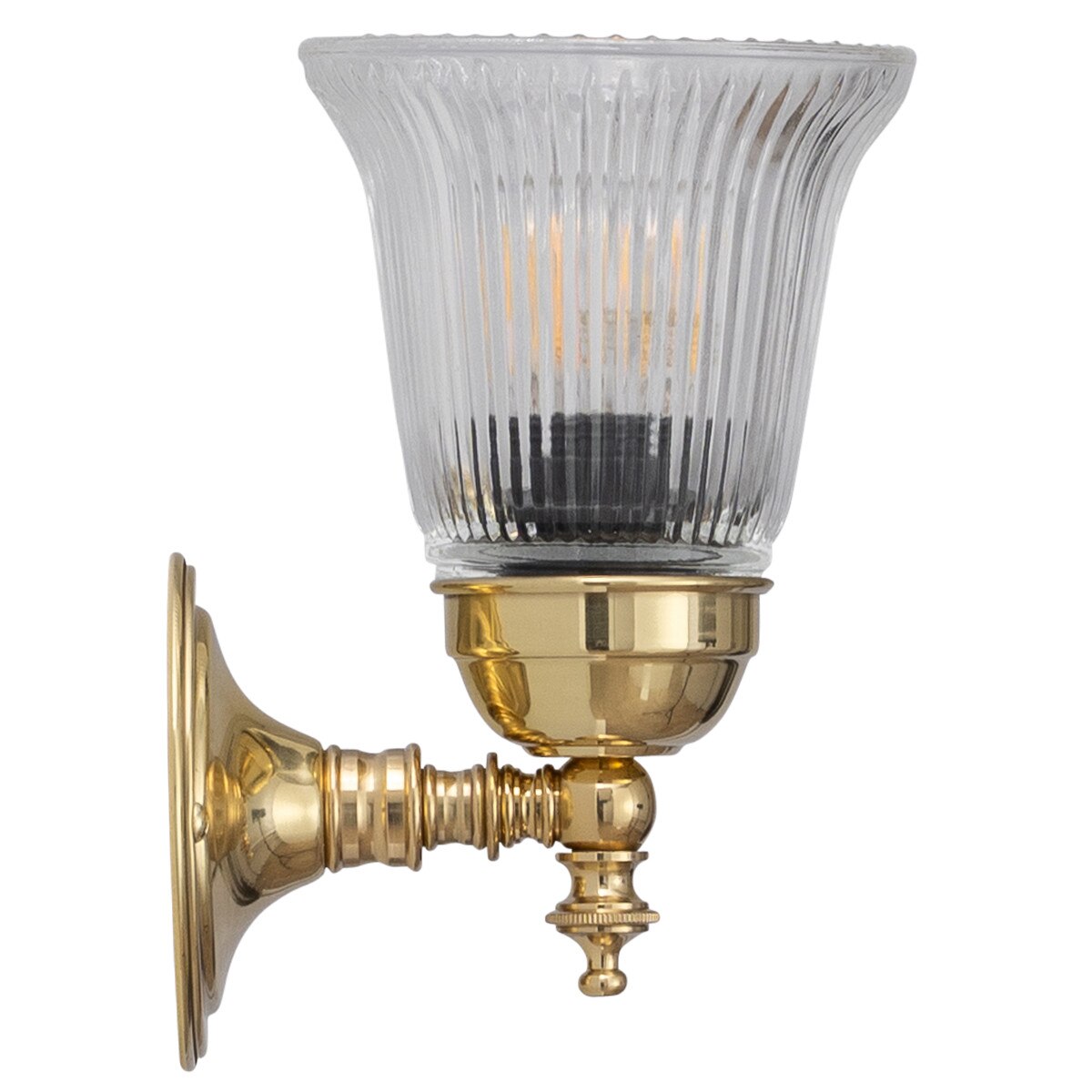 Kline Wall Light Brass With Zipper Clear Glass - 3000335