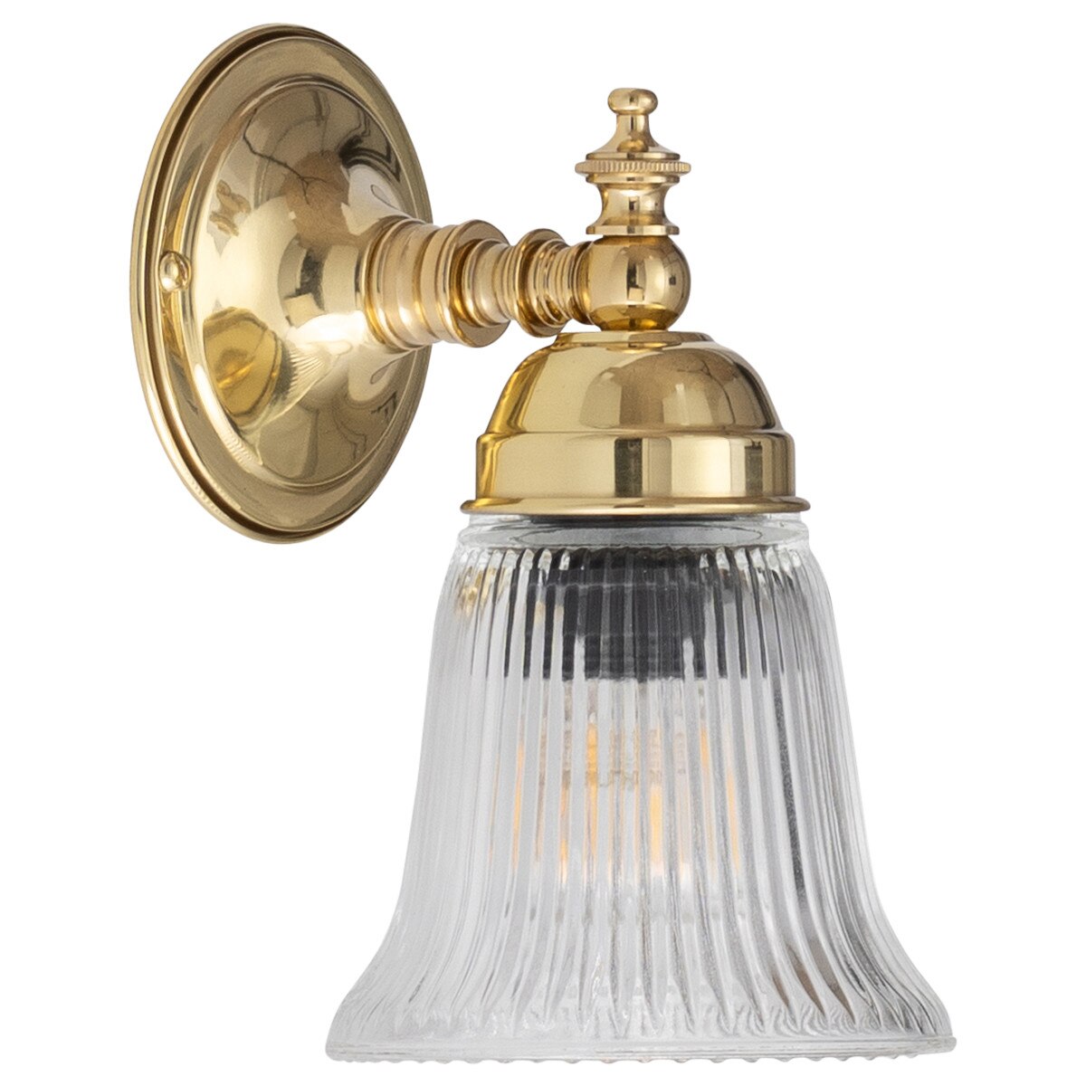 Kline Wall Light Brass With Zipper Clear Glass - 3000335