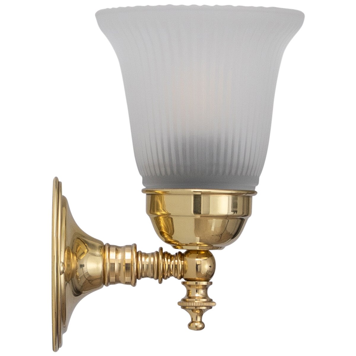 Kline Wall Light Brass With Zipper Frost Glass - 3000336