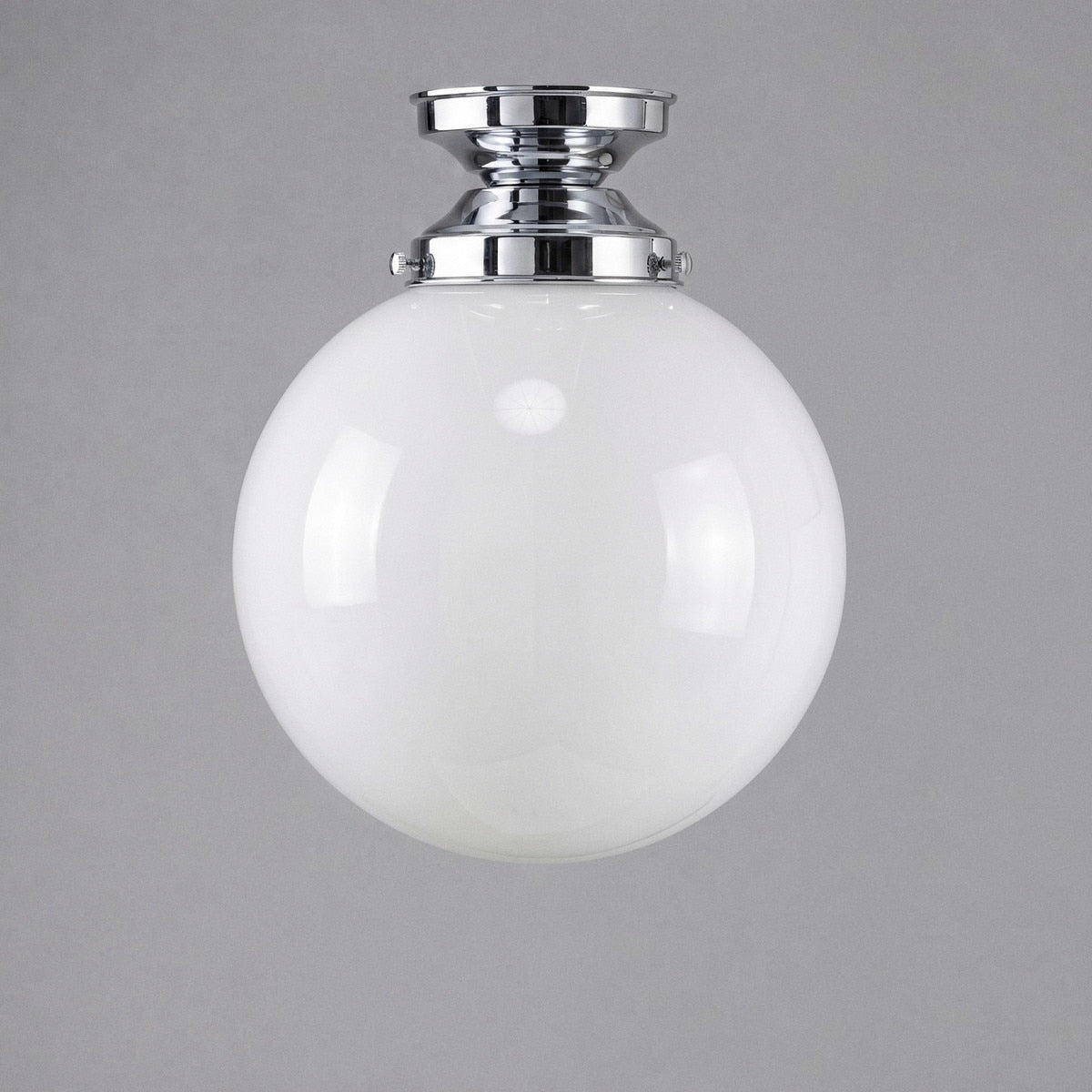 DIY Batten Fix Chrome With 10" Sphere Opal Gloss Glass - 3010027
