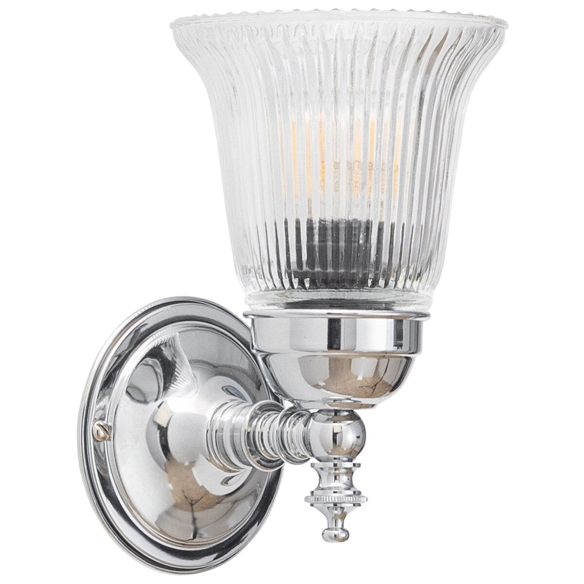 Kline Wall Light Chrome With Zipper Clear Glass - 3010090