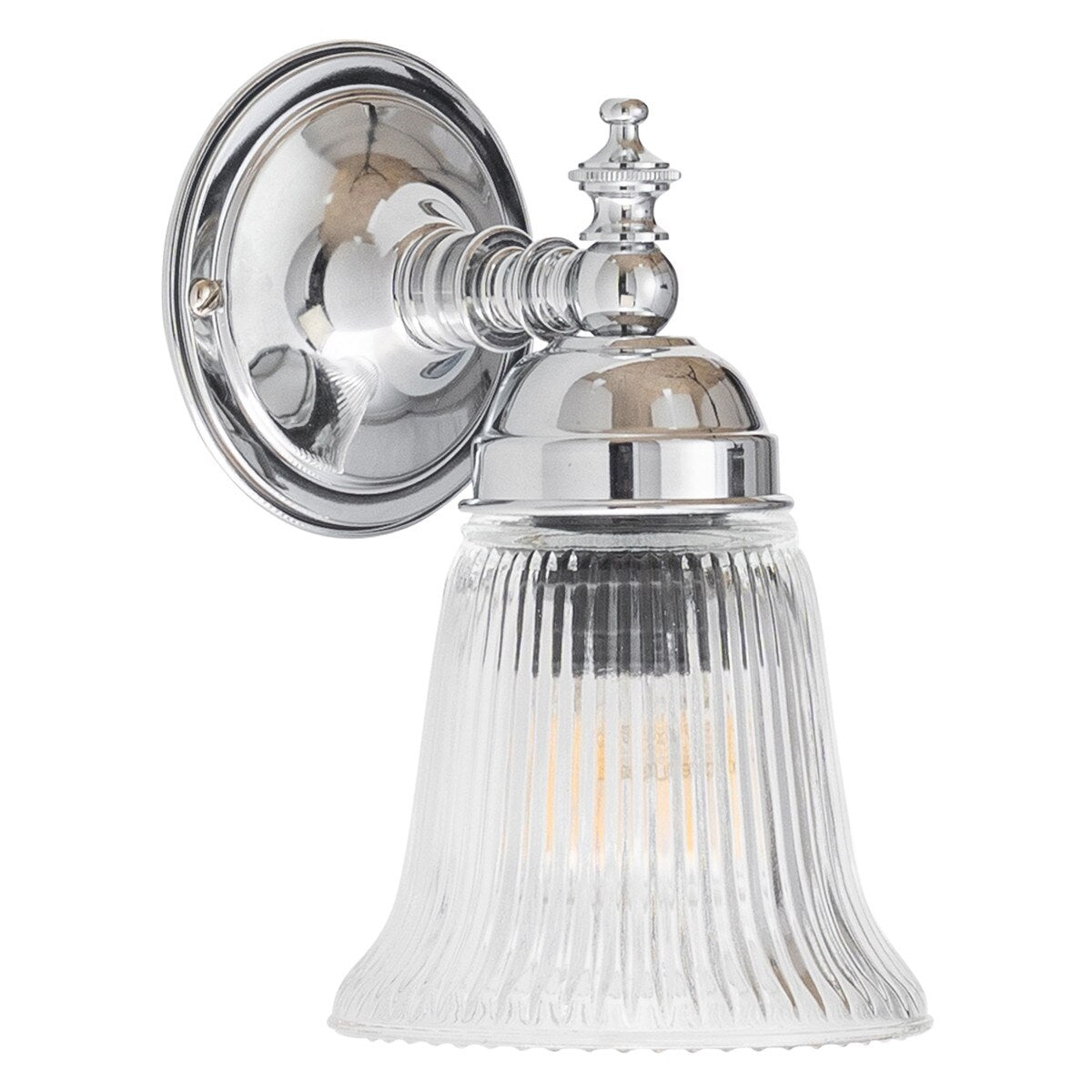 Kline Wall Light Chrome With Zipper Clear Glass - 3010090