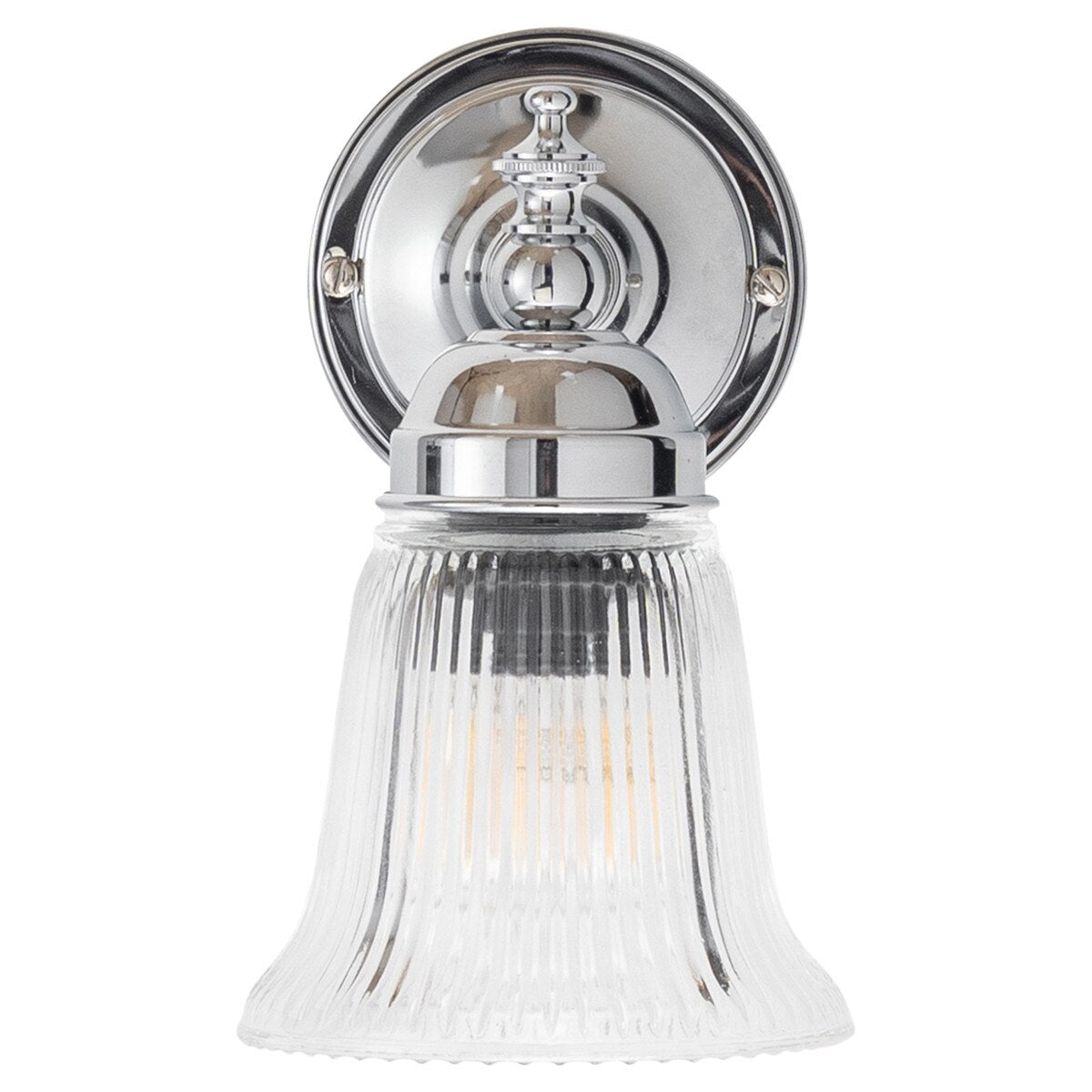 Kline Wall Light Chrome With Zipper Clear Glass - 3010090
