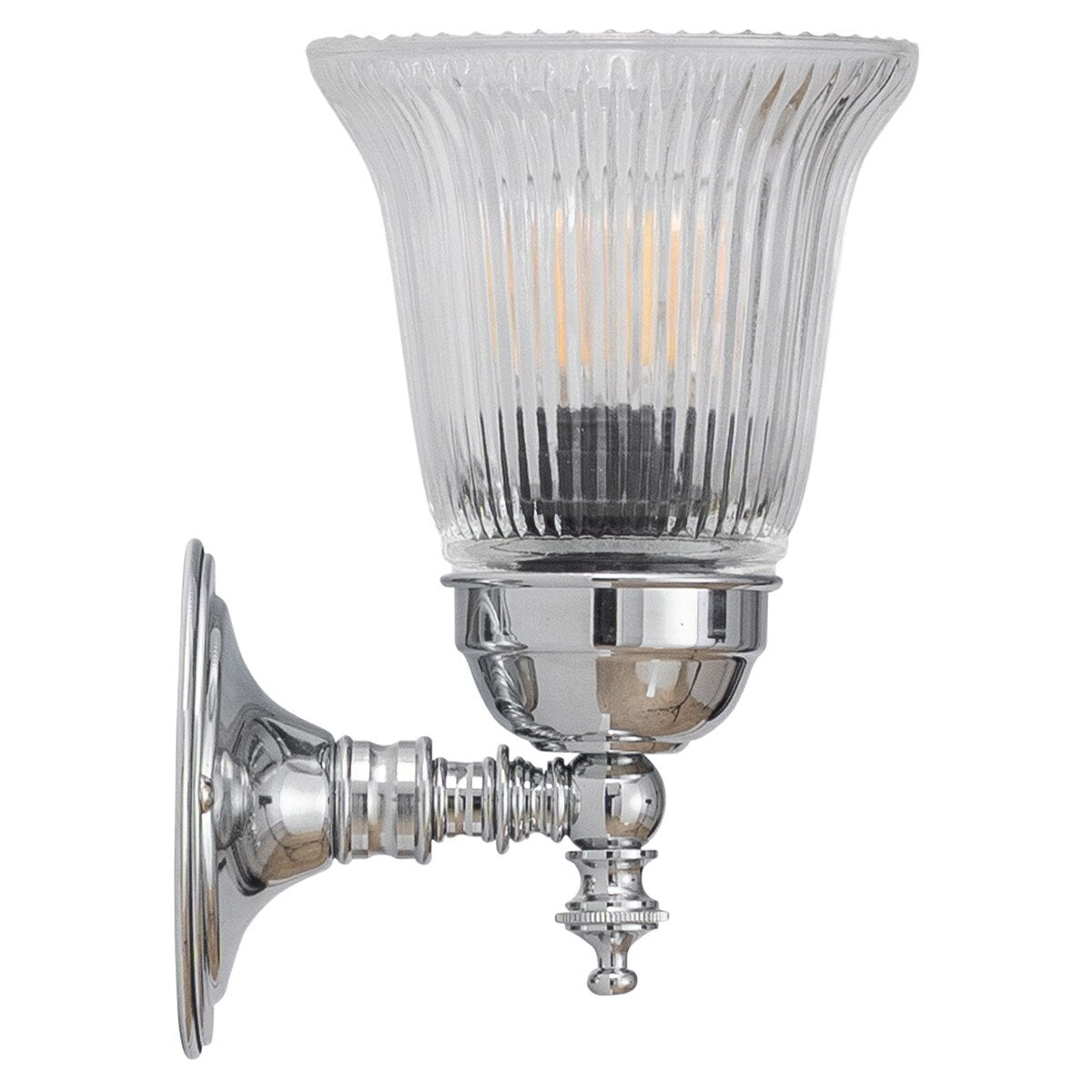 Kline Wall Light Chrome With Zipper Clear Glass - 3010090