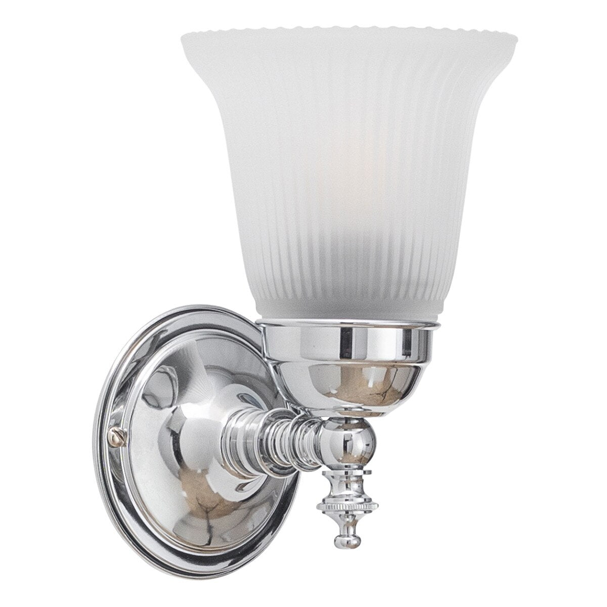 Kline Wall Light Chrome With Zipper Frost Glass - 3010091