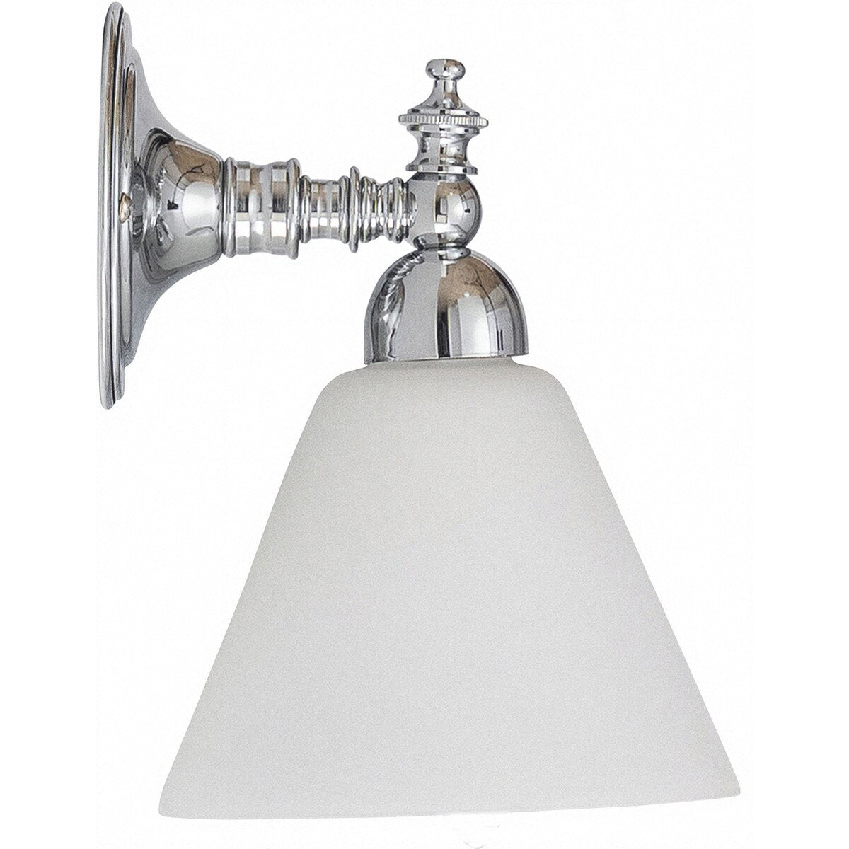 Koscina Wall Light Chrome With Cono Opal Matt Glass - 3010107