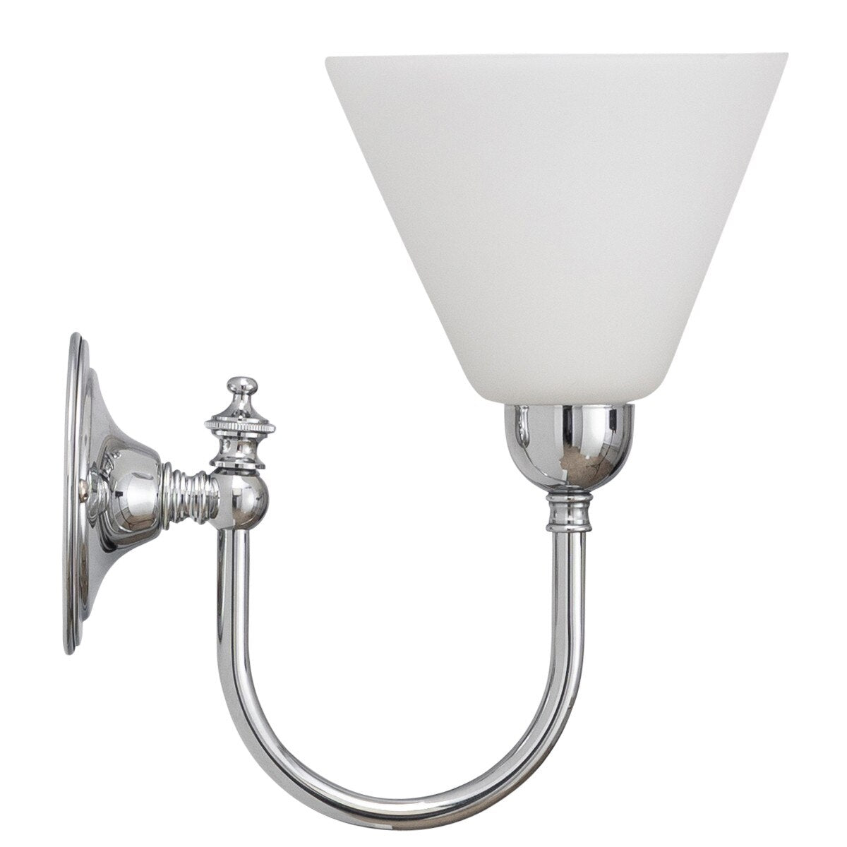 Loxton Wall Light Chrome With Cono Opal Matt Glass - 3010111
