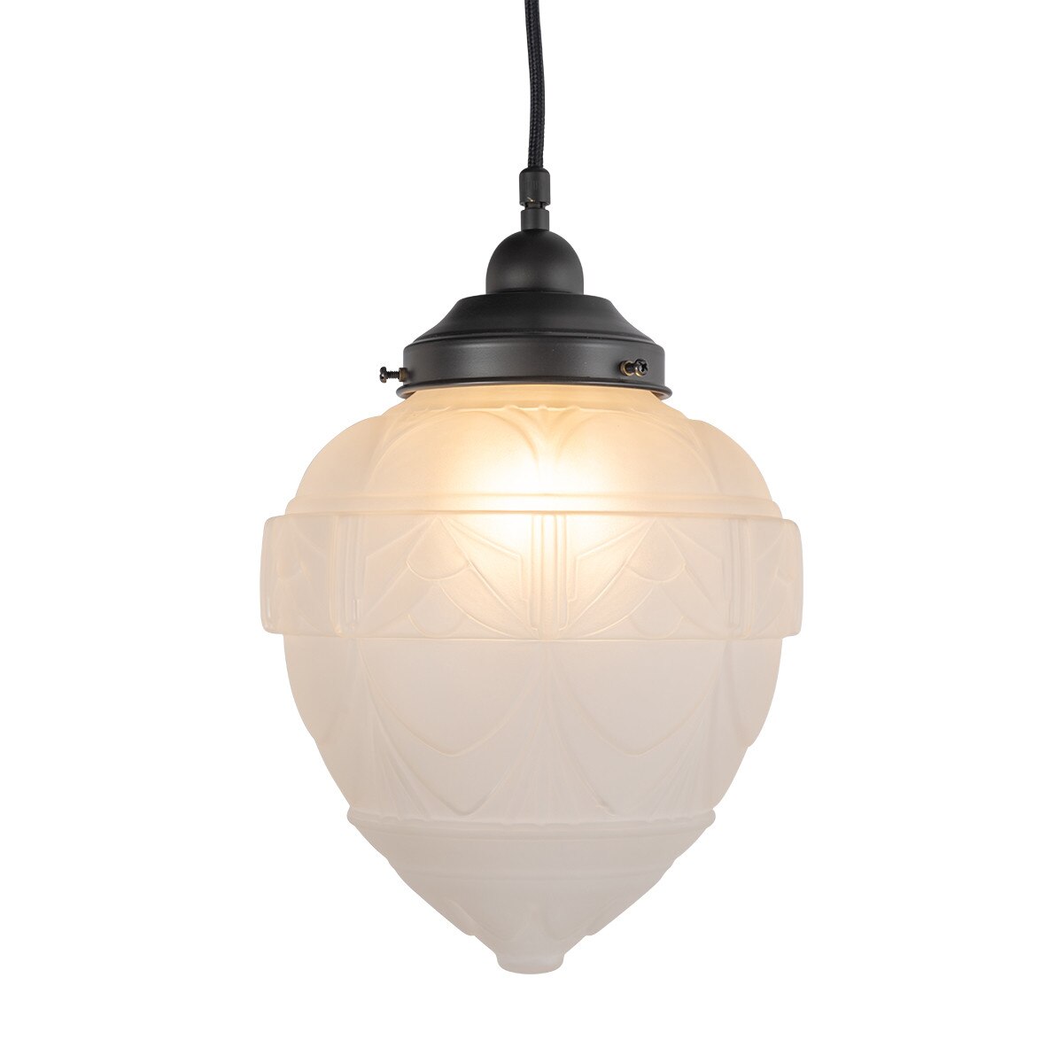 Asheville Pendant Light With Cloth Cord Patina & Frost - 3090339