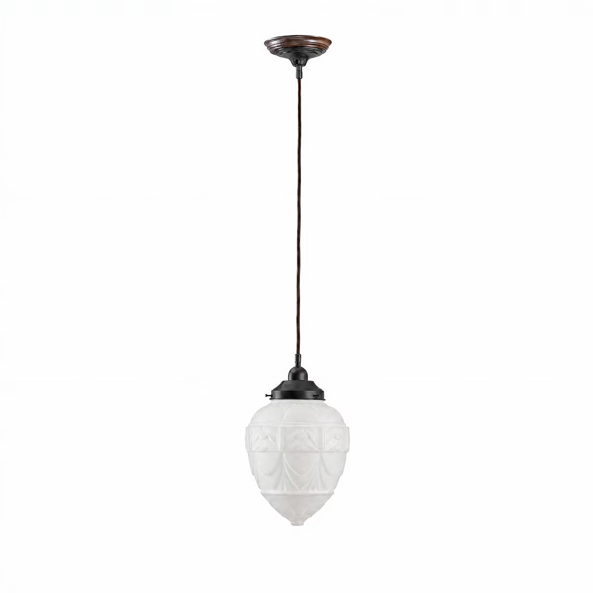 Asheville Pendant Light With Cloth Cord Patina & Frost - 3090339