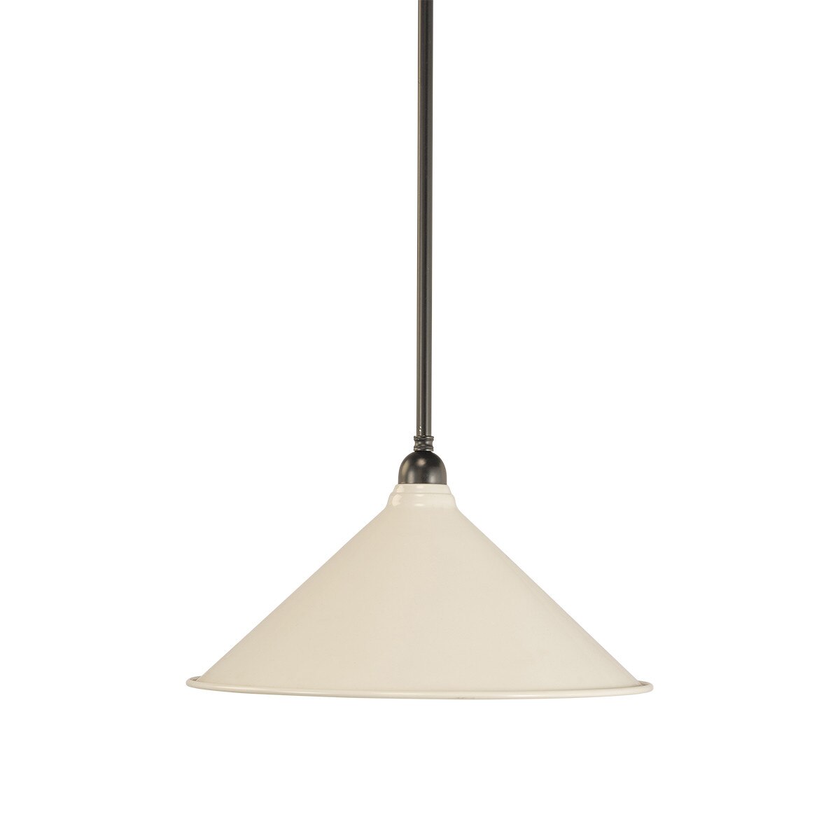Edwardian 390mm Pendant Light on Rod Set 1/2" Patina & White - 3090367