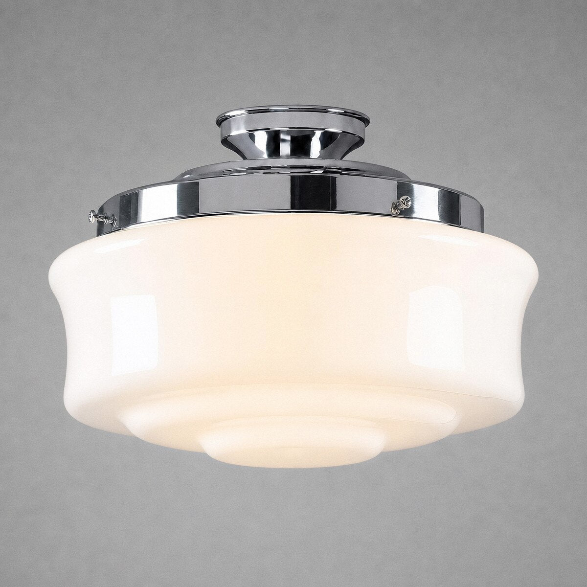 Elwood 12" Batten Fix Light Chrome & Opal Gloss - 3090471