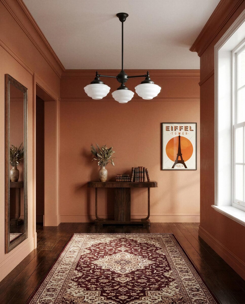 Bentleigh 3 Light Pendant Light Arms Down with Cannes Shades Patina & Opal Gloss - 3090480