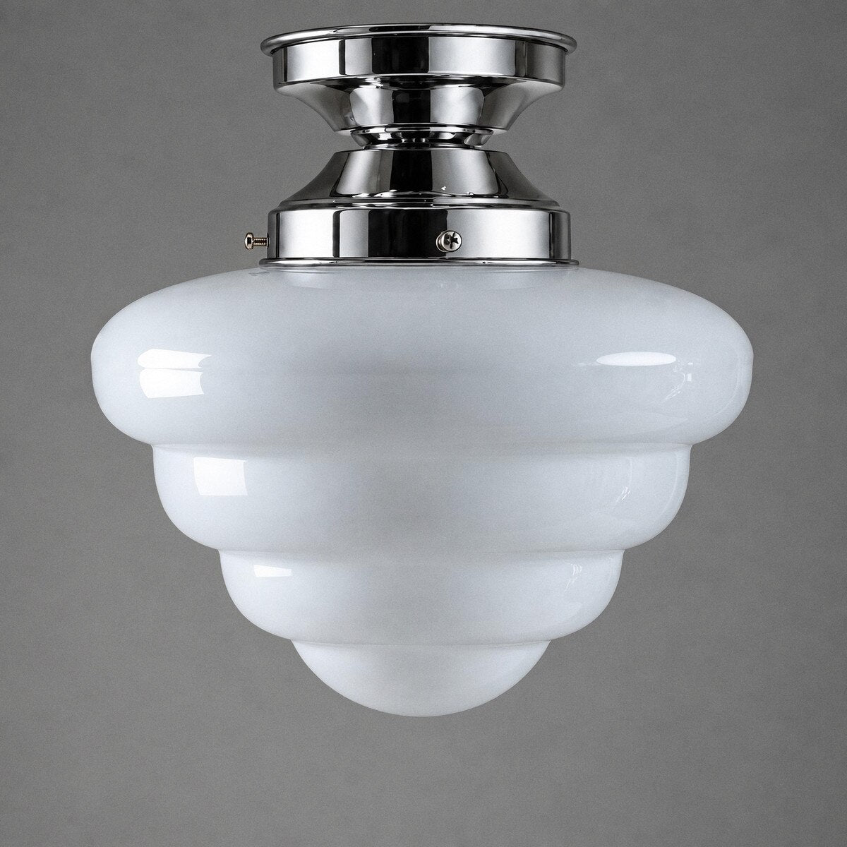DIY Batten Fix Chrome With 10" Beehive Opal Glass - 3090484
