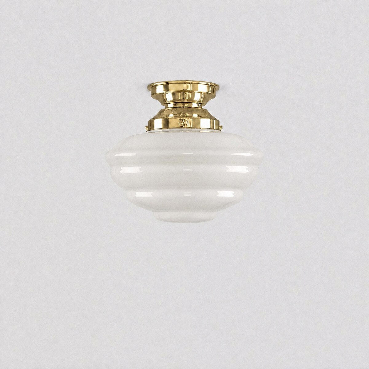 Cannes Batten Fix Light Polished Brass & Opal Gloss - 3090489