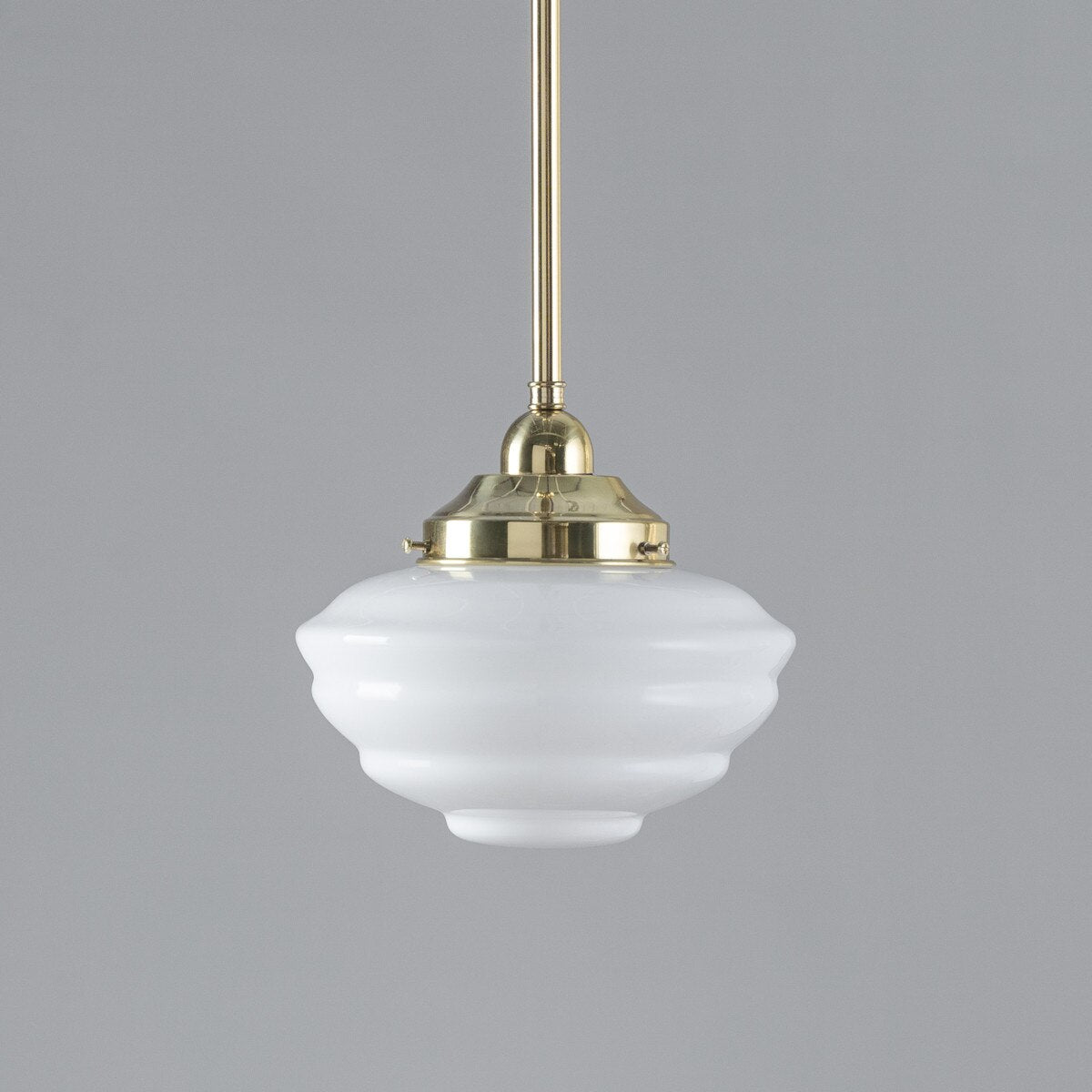 Cannes Pendant Light Polished Brass & Opal Gloss - 3090492