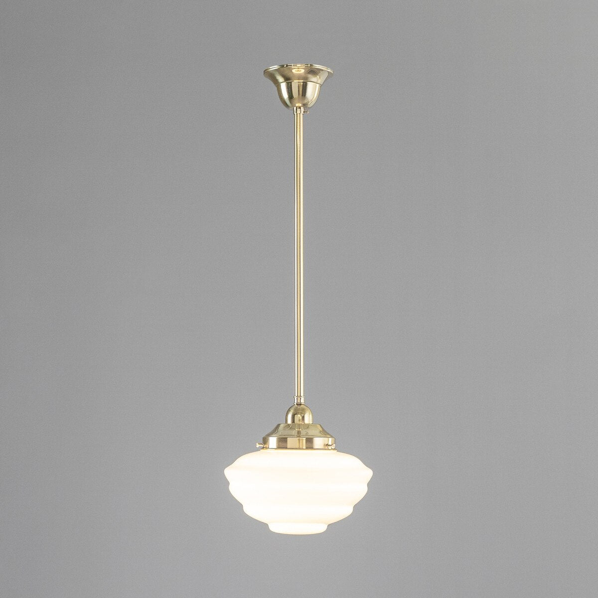Cannes Pendant Light Polished Brass & Opal Gloss - 3090492