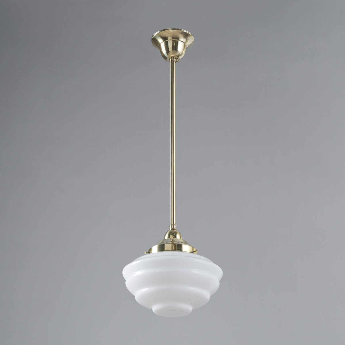 Cannes Pendant Light Polished Brass & Opal Gloss - 3090492
