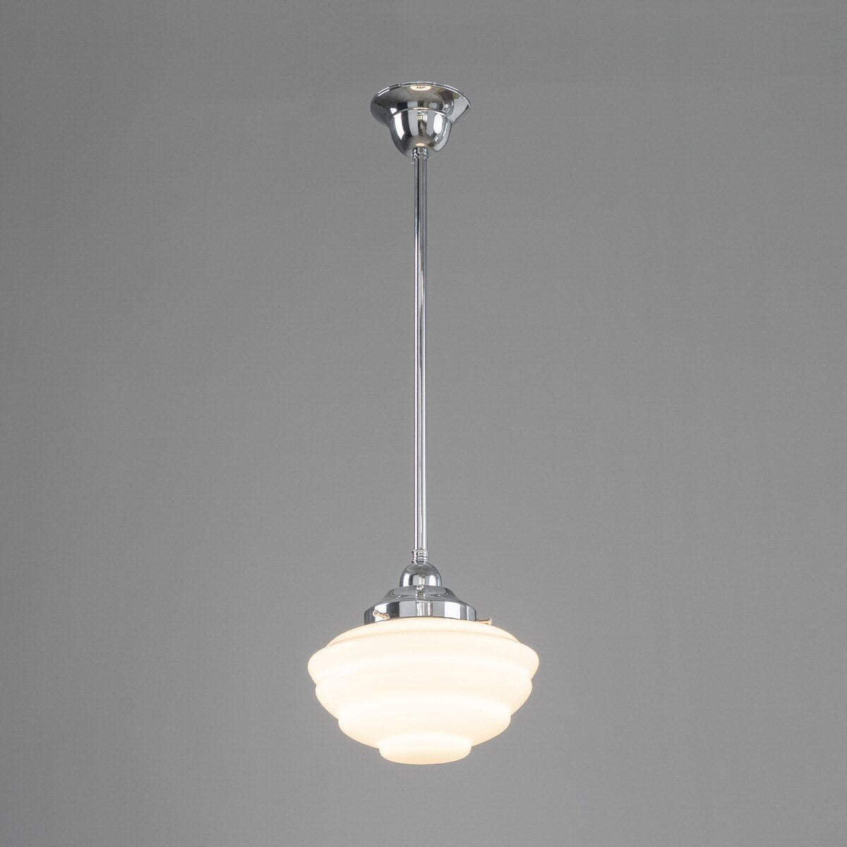 Cannes Pendant Light Chrome & Opal Gloss - 3090493