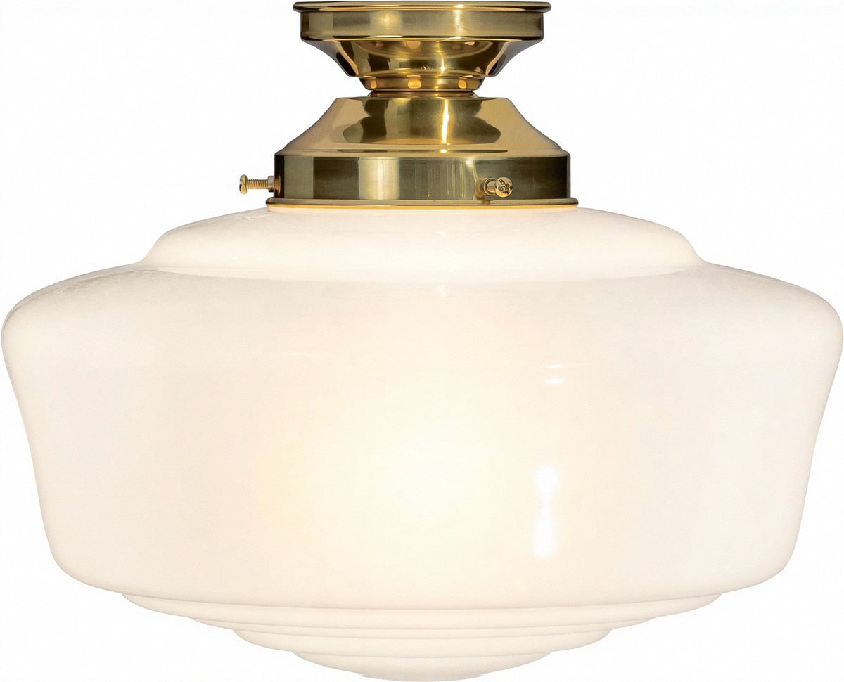 Moulins Batten Light Polished Brass & Opal Gloss - 3090501